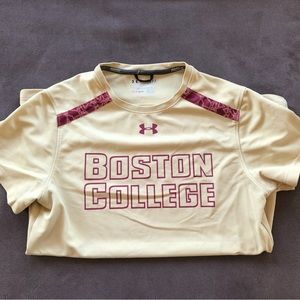 Under Armour Boston College heat gear workout tee shirt